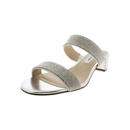 UPC 716142030866 product image for Nina Womens Georgea Rhinestone Block Heel Slide Sandals | upcitemdb.com
