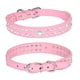 thumbnail image 5 of Collar de perro de cristal ajustable con diamantes de imitación, collar para mascotas con tachuelas de corazón, collar de perro de cuero de PU para perros pequeños y medianos, tamaño S (pequeño), 5 of 5