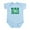 Sky Blue, variant on CafePress - Kiss Me I'm Irish Shamrock Infant Bodysuit - Baby Light Bodysuit, Size Newborn - 24 Months