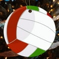 thumbnail image 5 of Ornament Volleyball Sports Double-Sided Ceramics Ornaments Sport Ball Volleyball Christmas Home Office Tree Decorations for Family Friend, 5 of 8