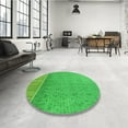 thumbnail image 4 of Ahgly Company Machine Washable Indoor Rectangle Transitional Neon Green Area Rugs, 3' x 5', 4 of 7