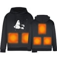 thumbnail image 2 of Sudadera con capucha térmica DecSea con batería, sudadera de polar con capucha térmica para hombre y mujer, 2 of 8
