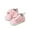 Pink, variant on Loliuicca Baby Girl Synthetic Leather Flats Infant Bow First Walker Crib Shoes