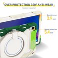 thumbnail image 3 of FJLBDE Case for Lenovo Tab P11/Tab P11 Plus 11 inch with 360 Kickstand, Shoulder Strap Carrying Protective Cover, Multicolor Green, 3 of 6