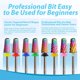 thumbnail image 5 of Brocas para uñas de carburo de tungsteno 4XC, cabezal de molienda de barril pequeño, máquina cortadora, lijadora, herramientas de diseño de uñas DIY de 3/32", 5 of 5
