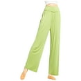 thumbnail image 2 of Babysbule Long Pants for Women Women's Loose High Waist Wide Leg Pants Workout Out Modert Casual Trousers Yoga Gym Pants, 2 of 6