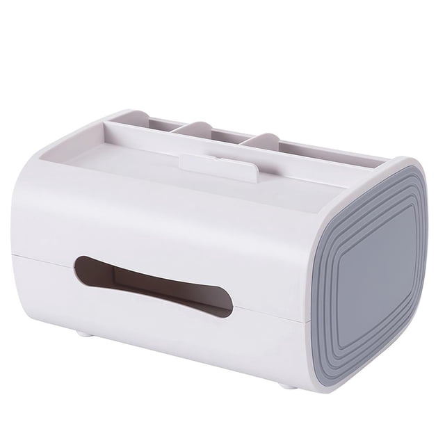 Toystoory Caja de papel tisú organizador de almacenamiento de Control remoto que ahorra espacio con 4 compartimentos caja de almacenamiento de papel de Organizadores de utensilios de cocina Numero 3 Toystoory HA027283-03