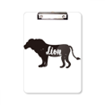 thumbnail image 1 of Lion Black And White Animal Clipboard Folder Writing Pad Backing Plate A4, 1 of 4