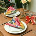 thumbnail image 3 of Flowers Butterflies Cloth Napkins Set of 4,20x20 Inches Napkins Cloth Washable Reusable Soft for Dinner,Wedding,Parties,Home Dinner,Tableative Decor Gift, 3 of 7