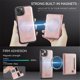 thumbnail image 3 of AutSpace Funda para Apple iPhone 15, Bloqueo RFID, Cuero PU, Compatible con MagSafe, Billetera Desmontable 2 en 1 con Tarjetero, Soporte, Cubierta Protectora Magnética, Rosa, para iPhone 15, 3 of 8