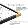 thumbnail image 3 of ANDY STAR 30 x 40 Inch Rectangular Wood Framed Vanity Mirror, Black & Gold, 3 of 7