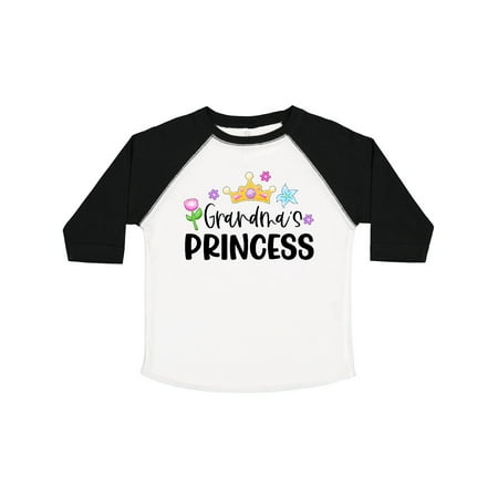 

Inktastic Grandma s Princess Crown and Flowers Gift Toddler Toddler Girl T-Shirt