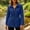 Blue, variant on Womens Waterproof Jacket Stand Collar Drawstring Waist Windbreaker with Pockets Coat Pink Size M