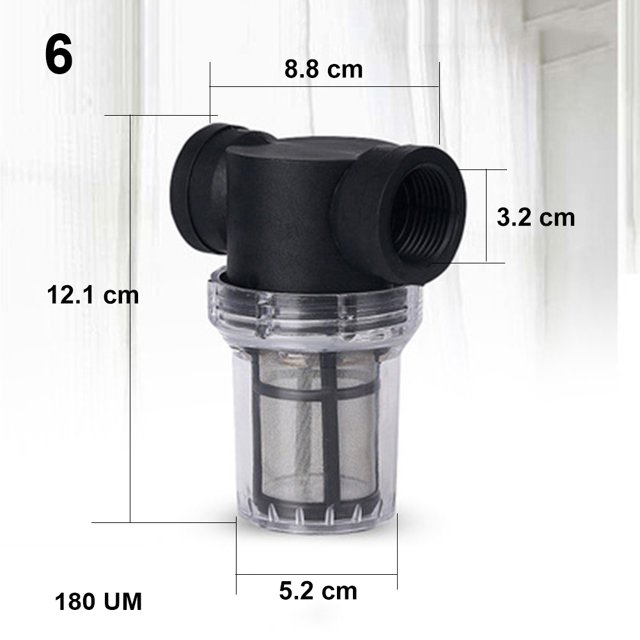 Garden Pond 32mm Inline Mesh Strainer Water Pump Irrigation High Flow Pipeline Filter