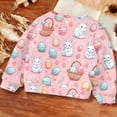 thumbnail image 5 of ITSAME Girls Sweatshirts, Long Sleeve Easter Print Round Neck Kids Loose Casual Pullover Top Multicolor 14-15T, 5 of 6