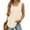 Beige, variant on CFLVAEK Oversized Cotton Gauze Tank Tops for Women Casual Thick Strap Scoop Neck Blouses Breathable Solid Color Sleeveless Resort wear Tops