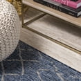 thumbnail image 6 of JONATHAN Y SANTA MONICA 2 x 10 Runner Rug, Madaba Moroccan Trellis - Navy/Light Gray, SMB114B-210, 6 of 10