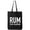 Black, variant on Rum Is My Valentine Cotton Canvas Tote Bag