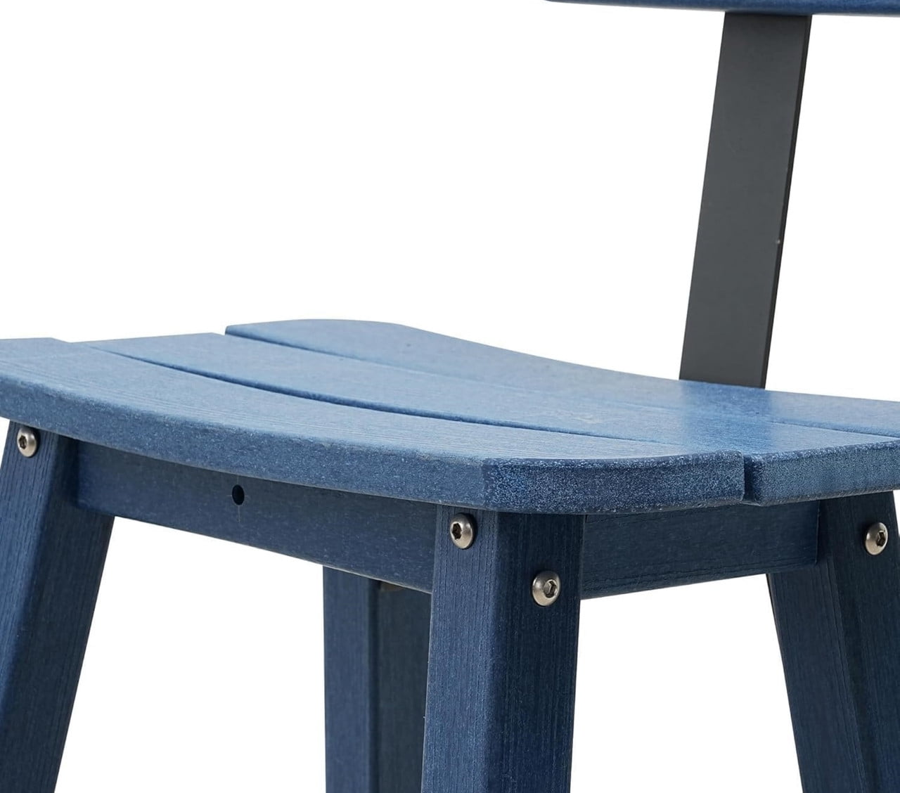 Bar Height Chairs Set of 2, HDPE Bar Height Outdoor Barstools, Weather Resistance Tall Adirondack Chairs Set of 2, 2-Piece Bar Stools