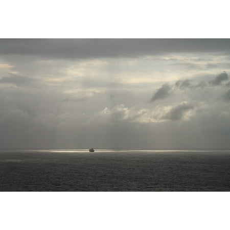 - Framed Art For Your Wall Misty Sunrays Deep Sea Sunrise Ship Ocean 10x13 Frame