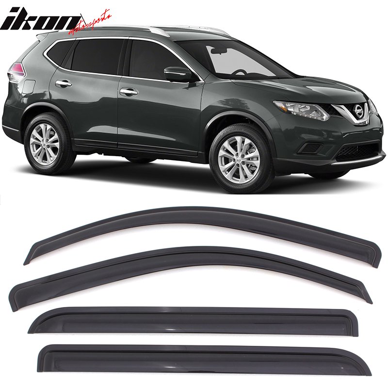 Compatible with 1420 Nissan Rogue Acrylic Window Visors Vent