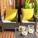 thumbnail image 5 of Uxcell 2-Pack Fundas de Almohadas para Exteriores, 18x18Pulgadas/45x45 cm Funda de Almohada Moderna para Sofá de Patio [Amarillo], 5 of 6