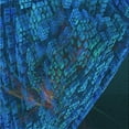 thumbnail image 1 of Ahgly Company Indoor Square Patterned Blue Dress Blue Area Rugs, 5' Square, 1 of 6