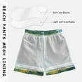 thumbnail image 3 of FORMRS Boys Swim Trunks Quick Dry Mesh Liner Boardshorts Sizes XS-XL, Blue Mountain, 3 of 7
