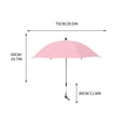 thumbnail image 2 of Universal Clip-On Ba-by Stroller Sunshade Umbrella, UPF 50+ UV Protection Foldable Parasol with Adjustable Clamp for Pushchairs, Prams, Beach Chairs, 2 of 2