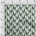 thumbnail image 2 of oneOone Polyester Spandex Mint Fabric Rooster Cock Craft Projects Decor Fabric Printed By The Yard 56 Inch Wide-RY, 2 of 4