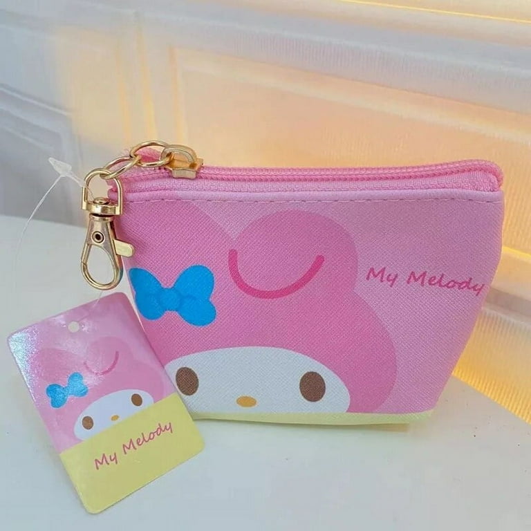 New Sanrio Coin Purse Anime Kawaii Hello Kitty Kuromi Key Bags Cinnamoroll Card Holder Clutch Pouch Student Small Hand Bag Gift Walmart