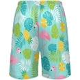 thumbnail image 3 of GZHJMY Flamingo Pajama Pants Short for Men, Lounge Pants Lightweight Men Pajama Bottoms with Drawstring Pockets, Christmas New Year Birthday Gifts, Small, 3 of 7