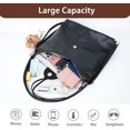 thumbnail image 6 of Sunyuer Women Vintage Soft PU Leather Hobo Bag, 3-in-1 Convertible Shoulder Crossbody Backpack Purse, Large Capacity Casual Commuter Tote Handbag with Cute Bear Charm, 6 of 7