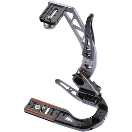 - ProMediaGear BBGV2 Boomerang Flash Bracket for Taller Bodies or Camera with Battery Grip, Titanium