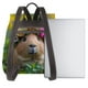 thumbnail image 3 of Disketp Flower Crown Guinea Pig Mochila de Cuero para Mujer, Bolso de Espalda Antirrobo con Estilo para Viaje, Trabajo y Uso Diario, 3 of 4