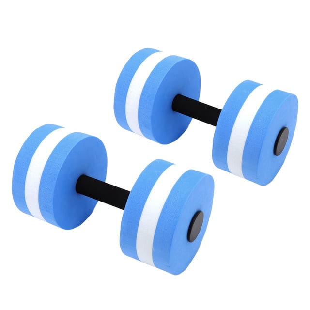 2 mancuernas flotantes de espuma EVA para yoga, ejercicio, fitness, para hombres, mujeres y niños, color azul