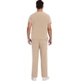 thumbnail image 5 of Niaahinn Scrubs for Men Set – V-Neck Top & Straight Leg Pants Stretch Nursing Uniform Set with Adjustable Waistband and Multiple Pockets, 10 Colors, 5 of 5