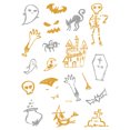 thumbnail image 4 of 4 Sheets Tattoo Sticker Waterproof Flash Tattoo Temporary Tattoo for Halloween, 4 of 9