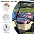 thumbnail image 5 of Pzuqiu Golf Print Golf Cart Seat Towel Blanket American Flag Golf Cart Accessories Seat Covers for Club Car Precedent and Most Original Front Seat Protect Your Golf Car Seat, 5 of 7