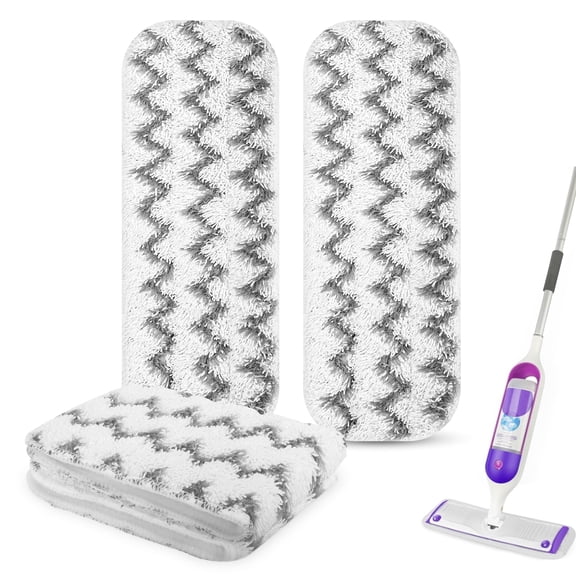 EEEkit 4pcs Microfiber Mop Pads Fit for SwifferPowerMop, Washable Replacement Refills, Spring Cleaning Mop Pads