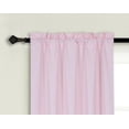 thumbnail image 2 of 1 PAIR R64 light pink blackout elegant lined thermal lined window treatment matte solid color rod pocket easy to hang 35" wide x 84" lenght each panel, 2 of 4