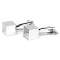 thumbnail image 3 of Gemelos clásicos de acero inoxidable para hombre, suministros de cubo de espejo Hugo  Gemelos, 3 of 10