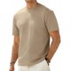 thumbnail image 5 of Tops para hombre, blusas y camisas de manga corta con cuello redondo para hombre, jersey de verano de color liso, informal, transpirable, de manga corta con cuello redondo, tops de poliéster para homb, 5 of 7