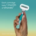 thumbnail image 6 of Gillette Venus Miami Sunrise Deluxe Smooth Sensitive Women's Razor Blade Refills, 6 Count, 6 of 7