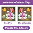 thumbnail image 6 of 3/2/1 Easter Window Clings Bunny Egg Easter Decoration Window Stickers Reusable Static Holiday Window Decals for Home Office School Shop Spring Party Decors, 6 of 9