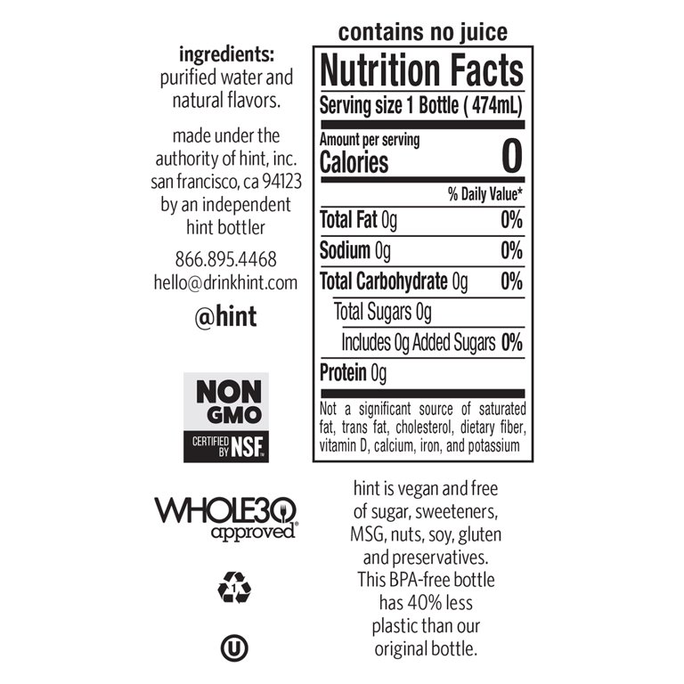 Hint Water Infused with Crisp Apple Essence, 16 fl oz