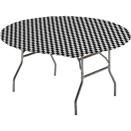 Stay Put Tablecover Black Check, 60