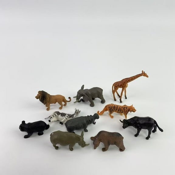 doumi Toy animals,Safari Animal Toys Figures, Realistic Jumbo Wild Jungle Animals Figurines, Large African Zoo Animal Playset with Lion,Elephant,Giraffe