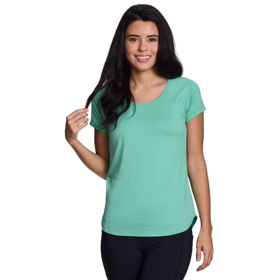 RBX Active Women's Space Dye Ultra Soft Stretch Short Sleeve Tee