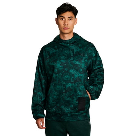 AND1 Men's and Big Men's Ultimate Print Pullover Hoodie, up to Size 3XL